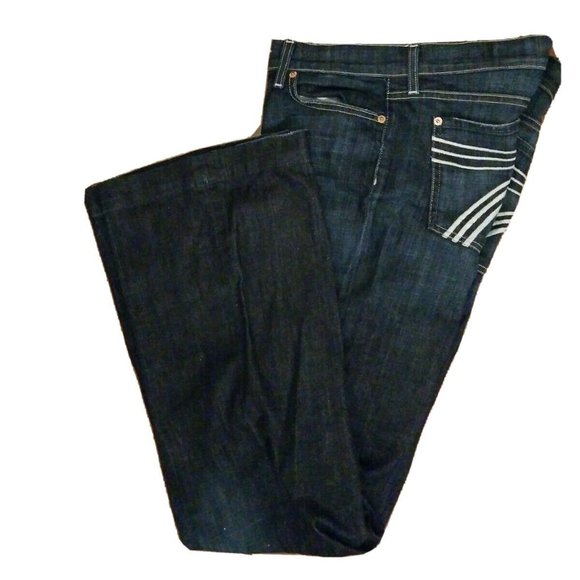 7 For All Mankind Denim - 7 For All Mankind Dojo Wide Leg Jeans Size 32
